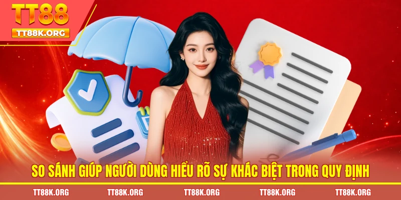 So sánh giúp người dùng hiểu rõ sự khác biệt trong quy định